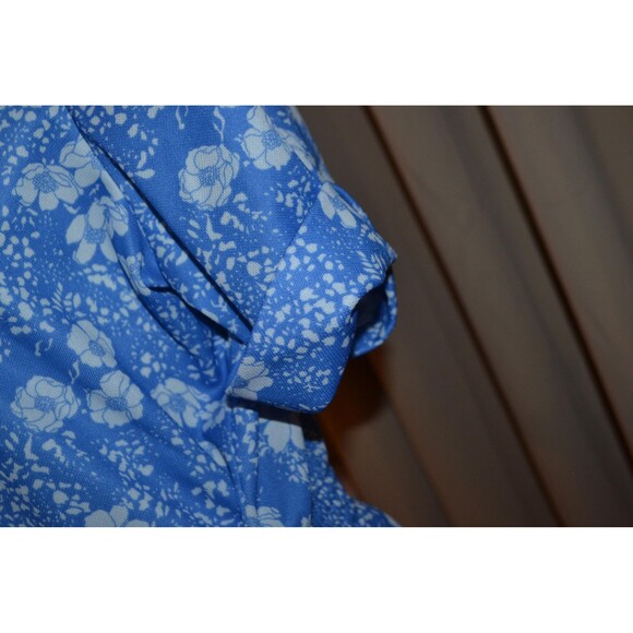 Vintage Dress 1970s Pointy Collar Big Pockets Mod Zip - Picture 6 of 7